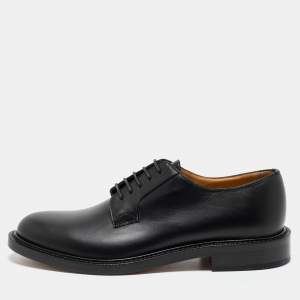 Valentino Black Leather Lace Up Derby Size 42