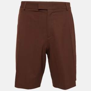 Valentino Brown Wool Blend Shorts M