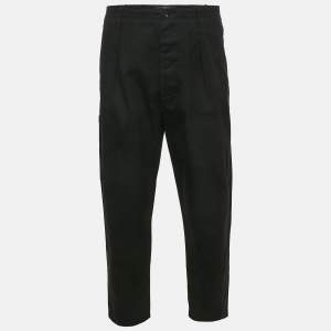 Valentino Black Gabardine Tapered Cargo Pants XXL
