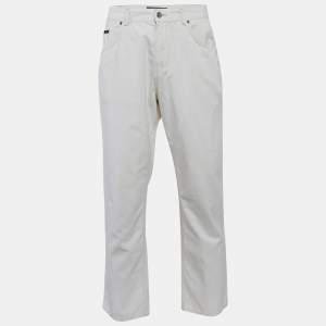Valentino Off-White Cotton Pants XXL