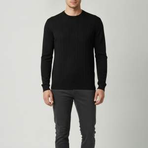 Pre Owned Valentino Black Monogram Jacquard Knit Long Sleeve Sweater XXL 