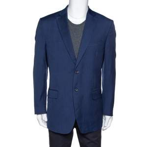 Valentino Navy Blue Wool Super 140's Tailored Blazer XXXL