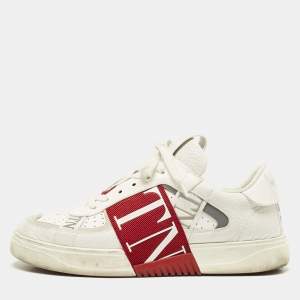 Valentino White Leather VLTN Low Top Sneakers Size 39