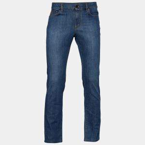 Versace Collection Blue Denim Straight Leg Jeans M