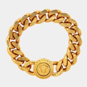 Versace Medusa Gold Tone Bracelet