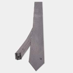 Versace Black Patterned Silk Tie