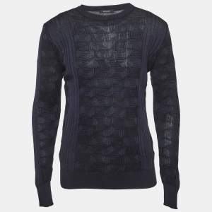 مملوكة مسبقًا سويتر فيرساتشي كحلي نيفي تريكو مقاس ميديوم