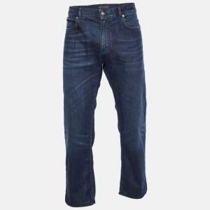 Versace Navy Blue Denim Taylor Fit Jeans XXL