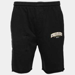 Vetements Black Cotton Printed Shorts M