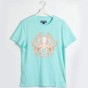 Vilebrequin Blue Tao Octopus Lagon T-shirt L (Available for UAE Customers Only)