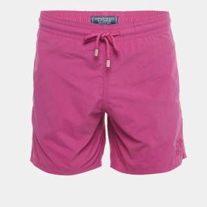 Pre Owned Vilebrequin Magenta Pink Synthetic Swim Shorts S 