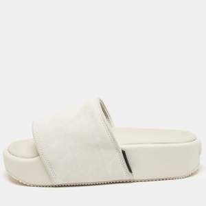 Y-3 Grey Suede Flat Slides Size 42