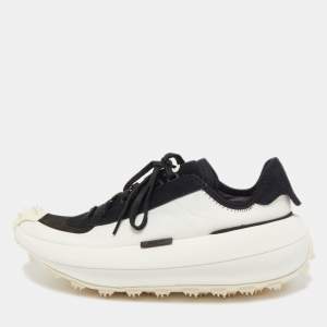 Y-3 x Adidas Black/White Suede and Canvass Makura Low Top Sneakers Size 42.5