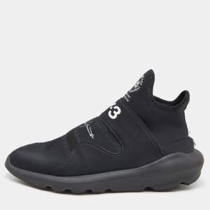 Y3 x Adidas Black Fabric and Mesh Suberou Sneakers Size 43.5