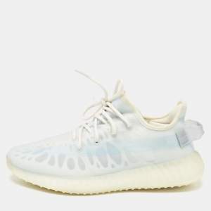 Yeezy x Adidas Blue Mesh Boost 350 V2 Mono Ice Sneakers Size 42