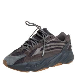 Adidas Yeezy Boost 700 V2 Geode Multicolor Nubuck And Suede Lace Up Sneakers Size 41.5