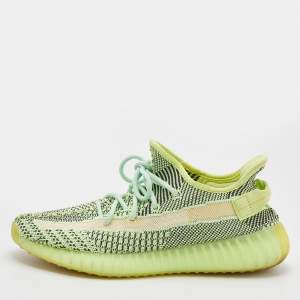 Yeezy x Adidas Green Knit Fabric Boost 350 V2 Yeezreel Sneakers Size 42