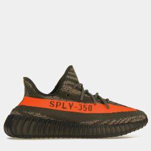 Yeezy x Adidas Carbon Beluga/Steeple Grey/Solar Red Boost 350 V2 Sneaker Size EU 42