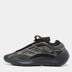 Yeezy x Adidas Black Knit Fabric 700 V3 Alvah Sneakers Size 44