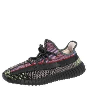 Pre Owned Yeezy x Adidas Multicolor Knit Fabric Boost 350 V2 Yecheil Sneakers Size 45 1/3