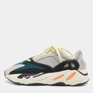 Pre Owned Yeezy x Adidas Tricolor Suede and Mesh Boost 700 Sneakers Size 40 2/3