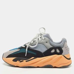 Pre Owned Yeezy x Adidas Multicolor Suede and Mesh Boost 700 Sneakers Size 41.5