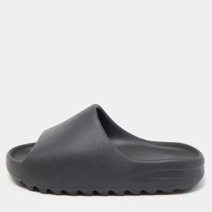 Yeezy x Adidas Black Rubber Onyx Slides Size 43