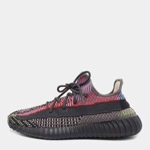 Pre Owned Yeezy x Adidas Multicolor Knit Fabric Boost-350-v2 Yecheil Sneakers Size 44.5