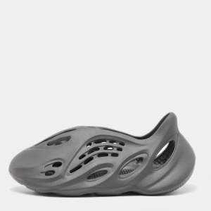 Yeezy x Adidas Dark Grey Rubber Foam-Onyx Flats Size 44 1/3