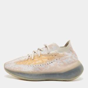 Pre Owned Yeezy x Adidas Multicolor Knit Fabric Boost 380 Pepper Sneakers Size 41 1/3