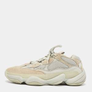 Yeezy x Adidas Mint Green Mesh and Suede Yeezy 500 Salt Sneakers Size 39 1/3
