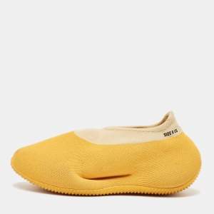 Yeezy x Adidas Yellow Knit Fabric  Low Top Sneakers Size 38.5