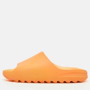 Yeezy x Adidas Orange Rubber Slide Sandals Size 46