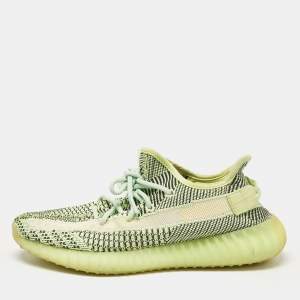 Yeezy x Adidas Green Knit Fabric Boost 350 V2 Yeezreel (Non-Reflective) Sneakers Size 43 1/3