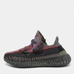 Yeezy x Adidas Multicolor Knit Fabric Boost 350 V2 Yecheil Sneakers Size 39 1/3