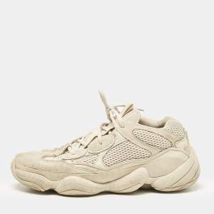 Yeezy x Adidas Grey Suede and Mesh Yeezy 500 Lace Up Sneakers Size 44 /3