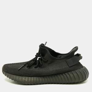Yeezy x Adidas Black Knit Fabric Boost 350 V2 Onyx Sneakers Size 42 2/3