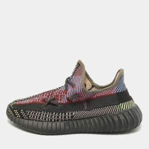 Yeezy x Adidas Multicolor Knit Fabric Boost 350 V2 Yecheil Non-Reflective Sneakers Size 40