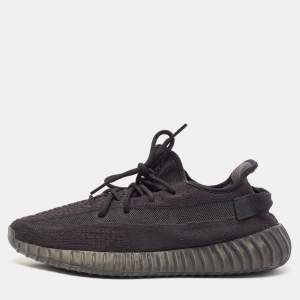 Yeezy x Adidas Black Knit Fabric Boost 350 V2 Onyx Sneakers Size 46 