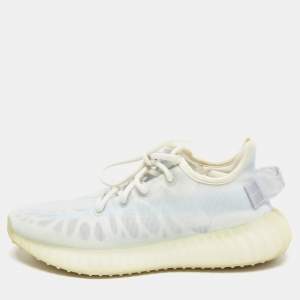 Yeezy x Adidas Blue Mesh Boost 350 V2 Mono Ice Sneakers Size 38