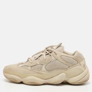 Yeezy x Adidas Cream Suede and Mesh 500 Blush Sneakers Size 43 1/3