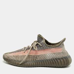 Yeezy x Adidas Multicolor Knit Fabric Boost 350 V2 Yecheil Reflective Sneakers 43 1/3