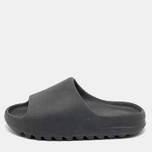 Yeezy x Adidas Black Rubber Onyx Slides Size 43
