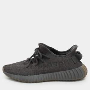 Yeezy x Adidas Black Knit Fabric Boost 350 V2 Cinder Sneakers Size 40