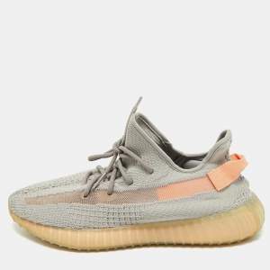 Yeezy x Adidas Grey Knit Fabric Boost 350 V2 Tail Light Sneakers Size 46 2/3