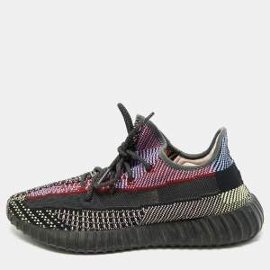 Yeezy x Adidas Multicolor Knit Fabric Boost 350 V2 Yecheil (Non-Reflective) Sneakers Size 46 2/3