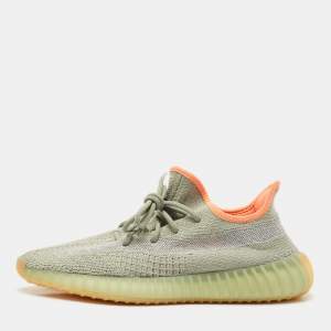 Yeezy x Adidas Green Knit Fabric Boost 350 V2 Desert Sage Sneakers Size 43 1/3