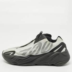 Pre Owned Yeezy x Adidas Off White/Black Nylon Boost 700 MNVN Low Top Sneakers Size 38