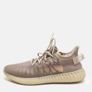 Pre Owned Yeezy x Adidas Boost 350 V2 Mono Mist Size 45 1/3 Light Purple Mesh Lace Up Sneakers