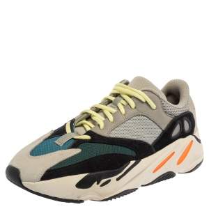Pre Owned Yeezy x adidas Multicolor Mesh And Suede Leather Boost 700 Wave Runner Sneakers Size 44 2/3